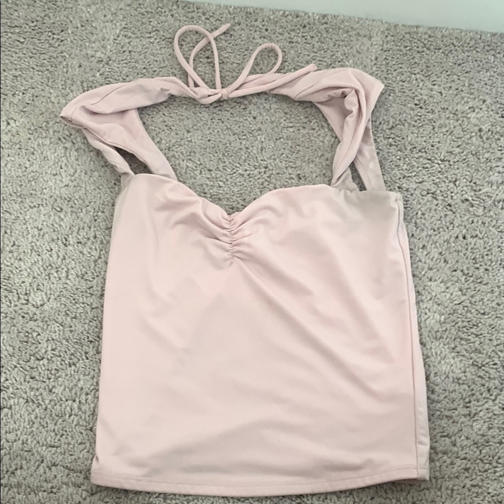 Garage Pink Halter Top